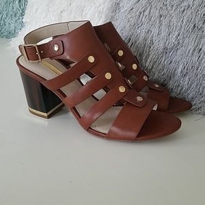 LOUISE ET CIE Brown and Gold shoes